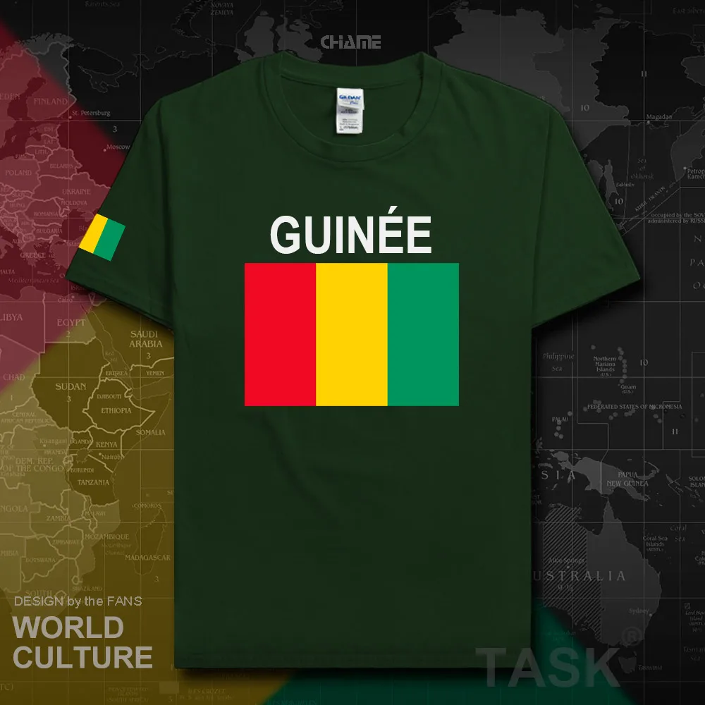 Guinean GN/футболка для мужчин футболка с национальной символикой из хлопка спортивная одежда 02|Мужские