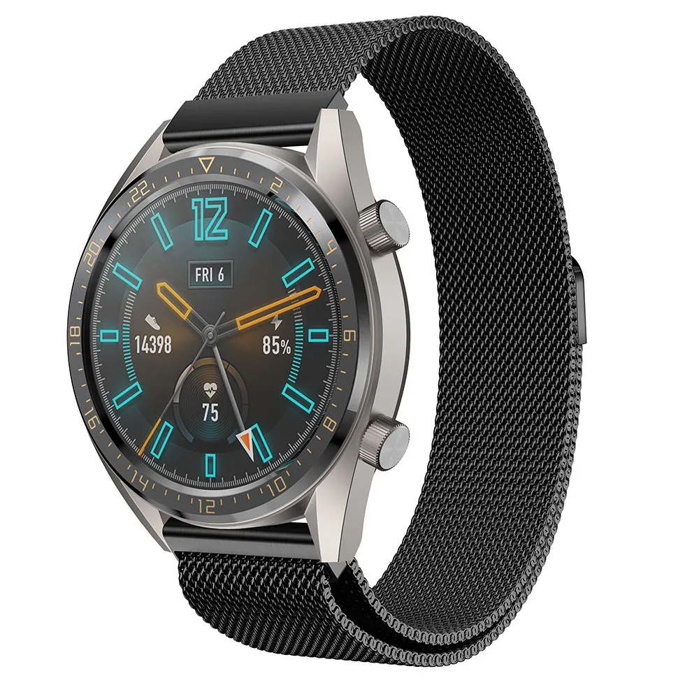 Металлический Миланский ремешок на запястье для huawei Watch GT часов сменный Браслет