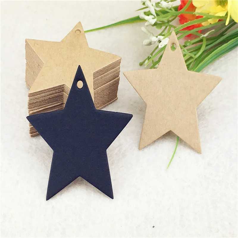 500 шт./лот простые Стильные пустые бумажные бирки для коробок ювелирных изделий