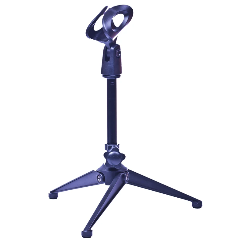 

Adjustable Tripod Desktop Table Microphone Mount Holder Stand Support & Mic Clip