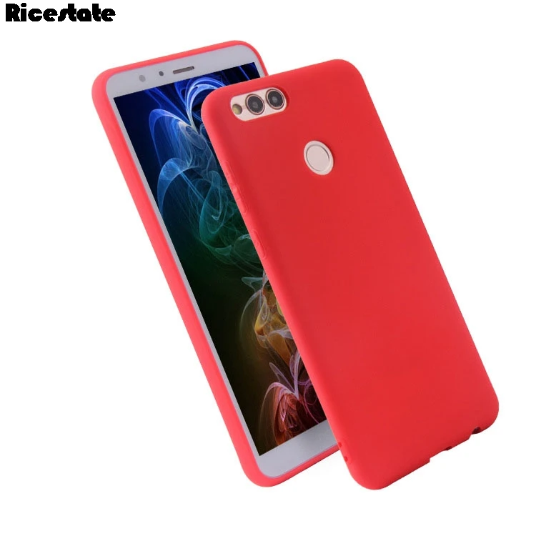 Ricestate задняя крышка для Huawei Honor 7X 7A 7C 8X 6X 6A 8 9 10 lite чехол P20 Pro Y5 Y6 Prime 2018 матовый мягкий