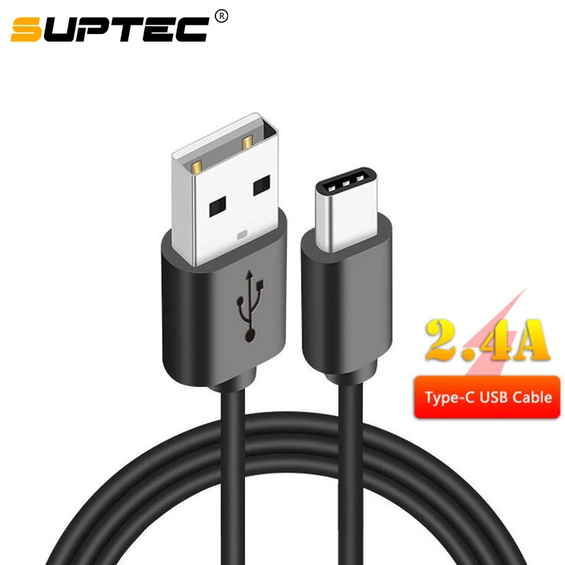 

SUPTEC USB Type C Cable for Samsung S9 S8 Fast Data Sync USB-C Charging Wire Phone USB Charger Cord For Xiaomi Mi9 Redmi Note 7