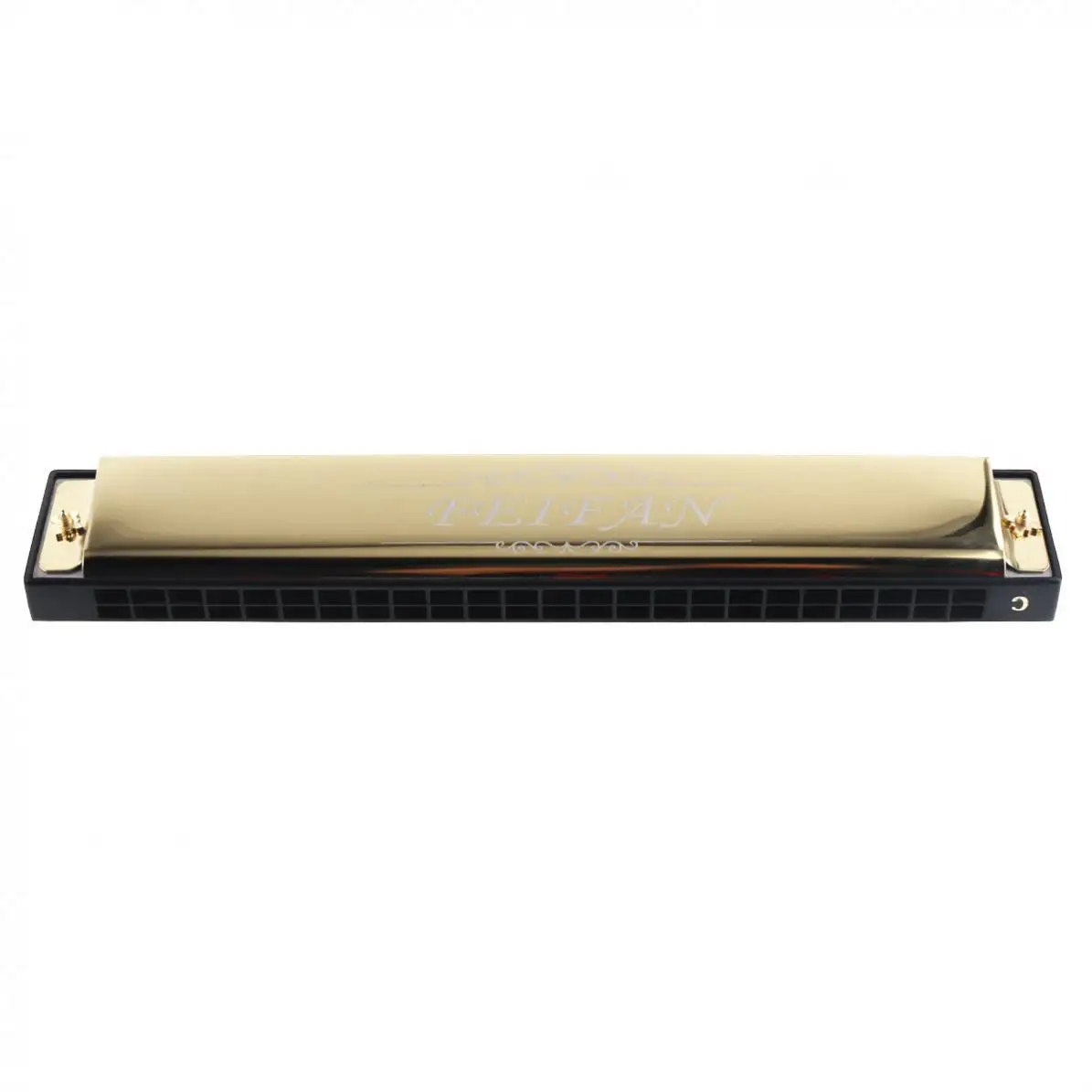 FEIFAN Gold 8K Titanium 24 Holes Harmonica Tremolo Tone KeyC Harp Mouth Organ Musical Instruments | Спорт и развлечения