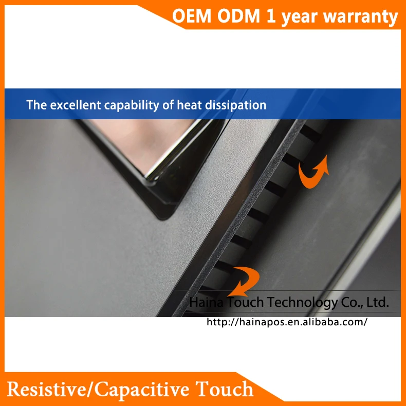 Хайна Touch 15 дюймов сенсорный POS Системы с клиентом при подаче заявки Дисплей