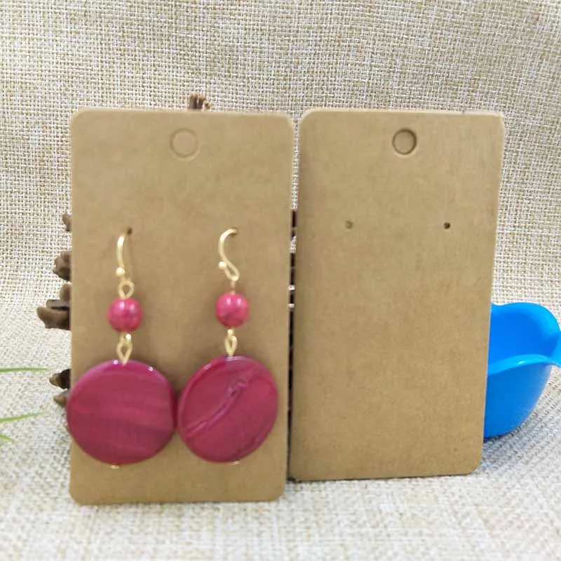 Новинка 2017 самодельные серьги из крафт бумаги для 1 пары 5 Х9 см