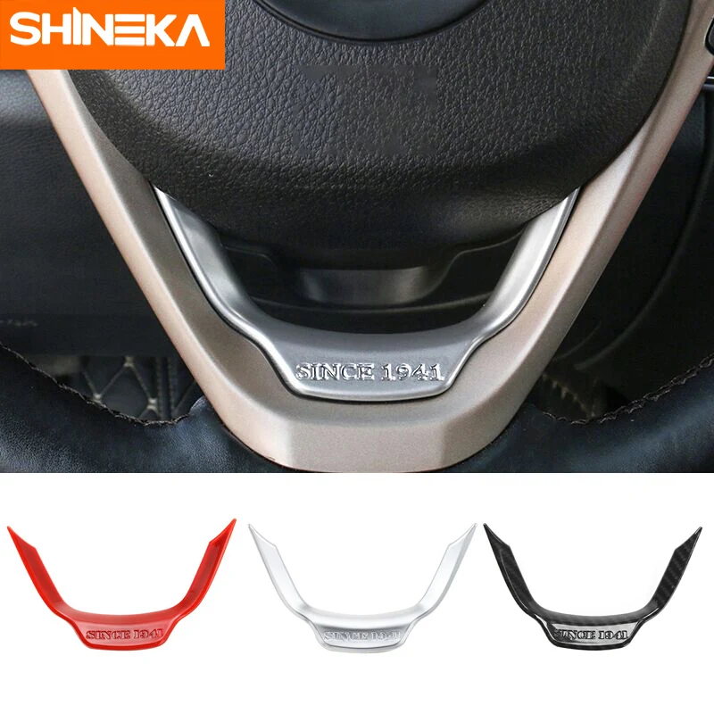 SHINEKA интерьерные молдинги для Jeep Grand Cherokee 2014 2016 Автомобильный руль панель отделка