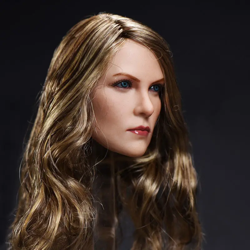 1/6 Женская резьба по голове Charlize Theron светлые волосы девушка голова Head на 12 дюймов