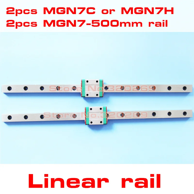 Миниатюрная линейная направляющая MGN7 L 500 мм MGN7C с ЧПУ 7 мм|linear rail|linear rail wayrail guide |