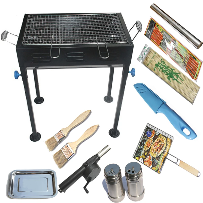 

Интердиффузионный Средний гриль для барбекю, набор для жарки и обжарки, домашняя печь для угля