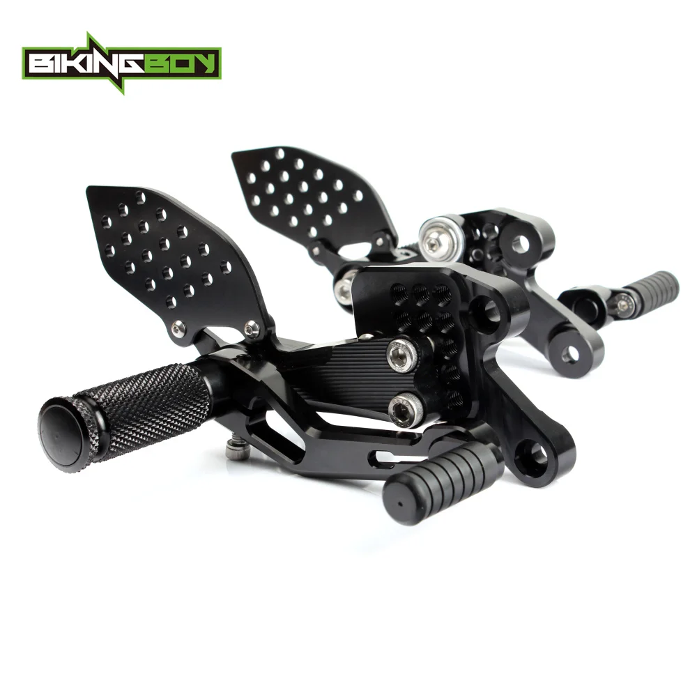 BIKINGBOY полный комплект из алюминиевого сплава Rearsets опорные подножки для YAMAHA FZ1 1000