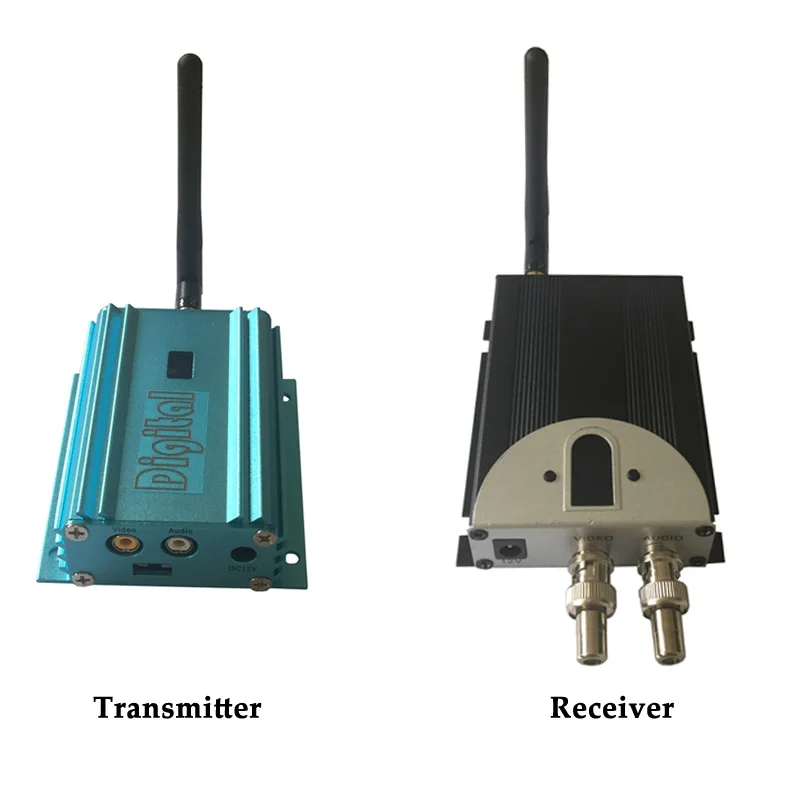 

2.4G Long Range Wireless Transmitter and Receiver, 2000mW 12 Channels Wireless Video Sender 1-4km Security Police Government