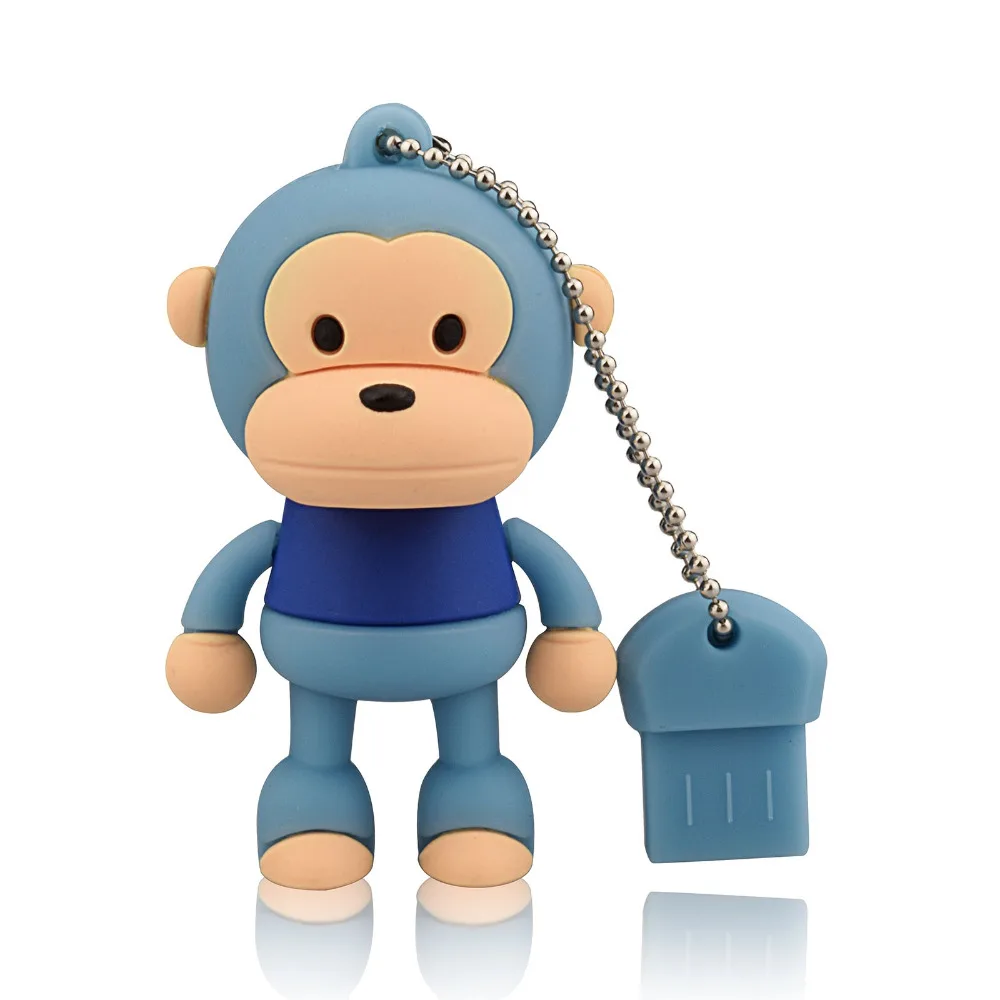 J boxing Blue 64 Гб USB флеш накопитель с забавной обезьянкой дизайн флешки карта памяти