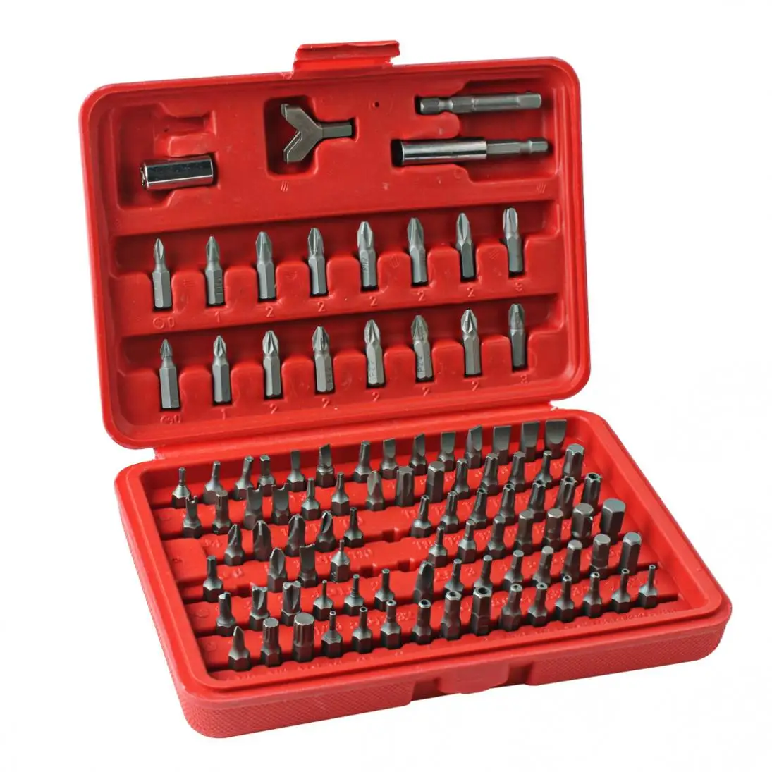 

100pcs/lot Chrome Vanadium Security Screwdriver Tamperproof Torx Hex Bit Set