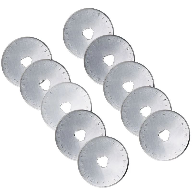 10 шт. лезвия для лоскутного шитья 28 мм 45 мм|rotary cutter blade|45mm rotary bladescutter blade |