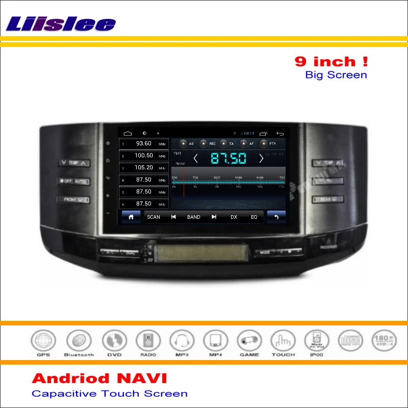 Liislee автомобильный Android gps Navi навигационная система для Toyota Mark X eiz 2005~ 2009 Радио стерео видео мультимедиа(без DVD плеера