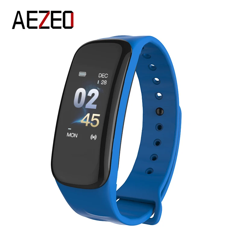 AEZEO Smart Wristbands Color Screen Blood Pressure Oxygen Bracelets Heart Rate Monitor Activity Tracker | Электроника