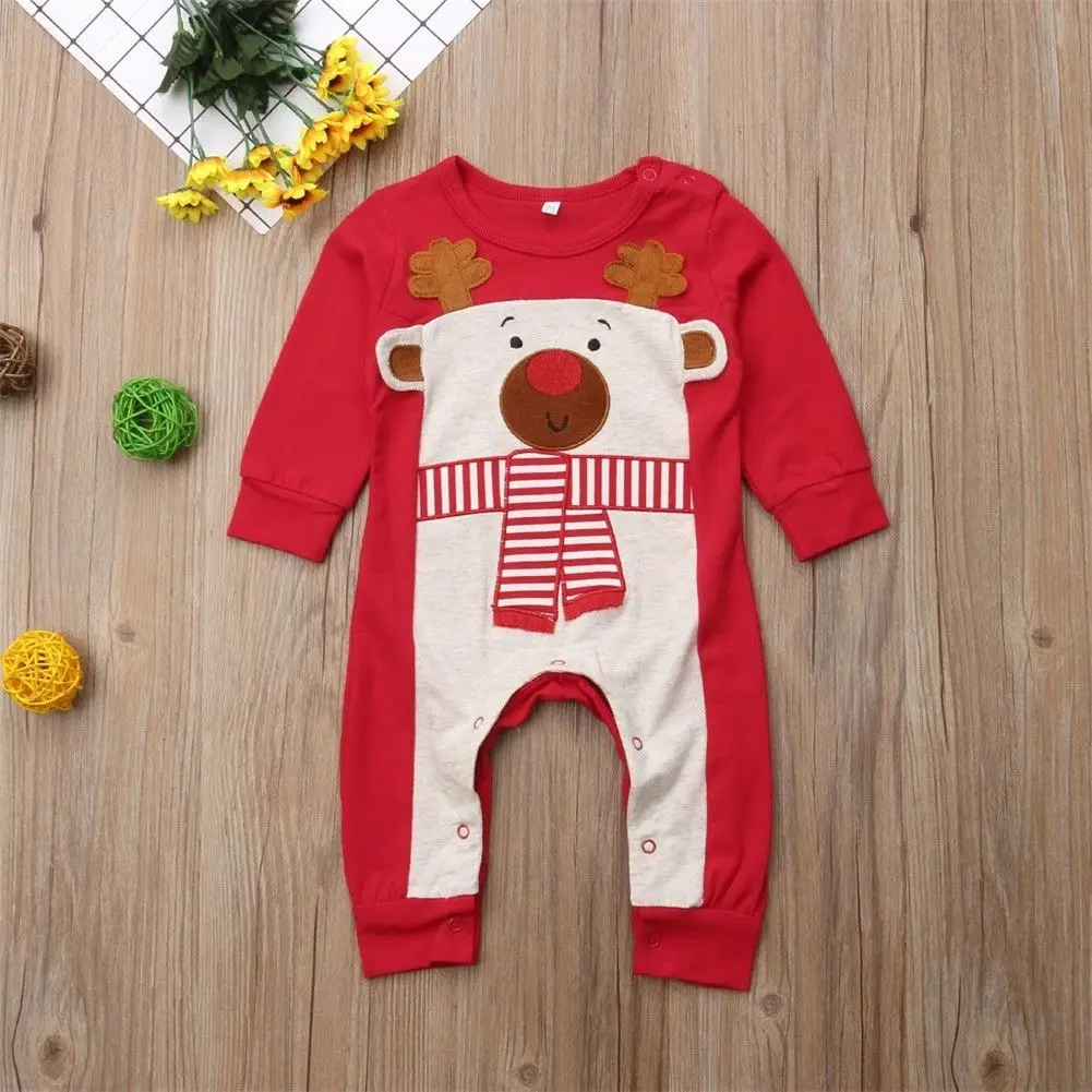 Emmababy милые Одежда для новорожденных мальчиков и девочек Комбинезон свитер наряд