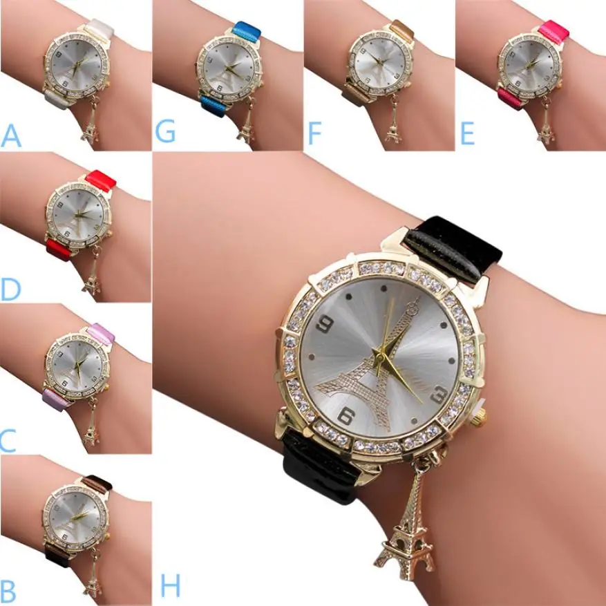 8 видов цветов часы для женщин известный бренд модные уникальные женские