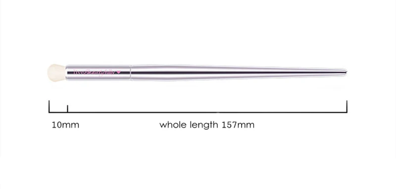 

It Cosmetic Rounded Eye Color Blending Brush Silver Chromed Synthetic Eyeshadow Blender Smudger Make up Brush