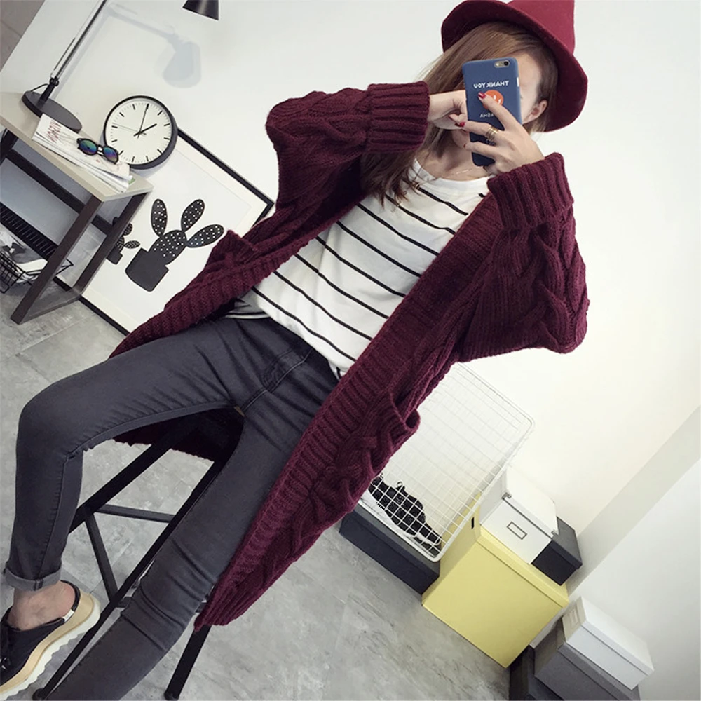 SWYIVY Cardigans Solid Women Sweater Crocheted Female V-neck Knitted Jacket High Quality |