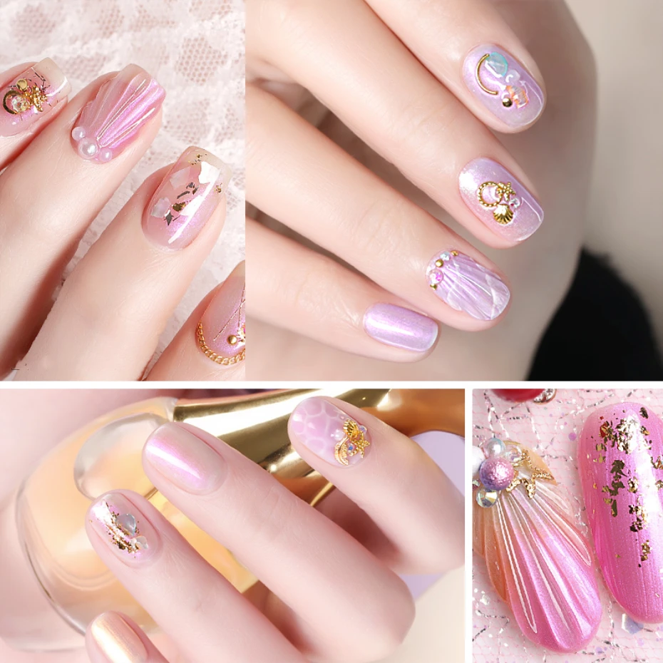 FairyGlo 10 мл жемчужная раковина УФ-гель для ногтей Русалка гель Лаки! Полупостоянная