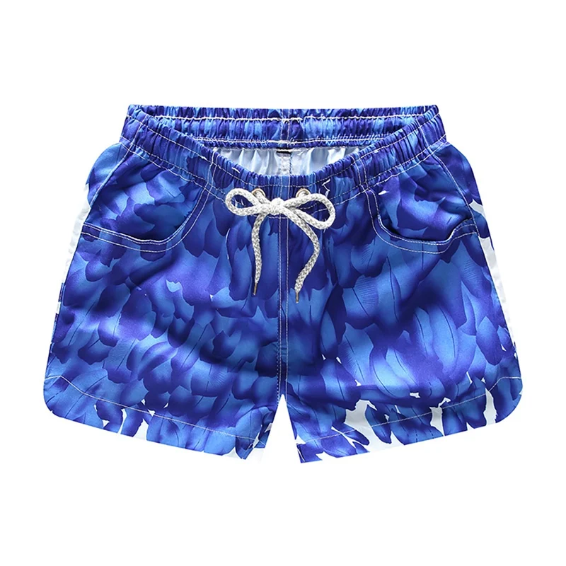 Swimming Shorts Women Print Drawstring Loose Quick Drying Short Pants Swimwear Surfing Swim Trunks sportswear& accessorie