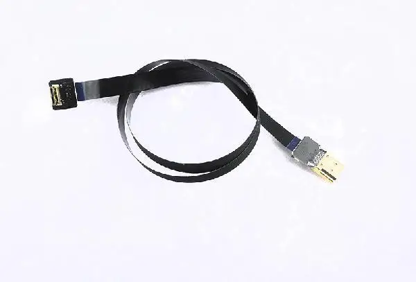 Супер мягкий экранированный HDMI в мини Преобразование кабель серебро/черный цвет