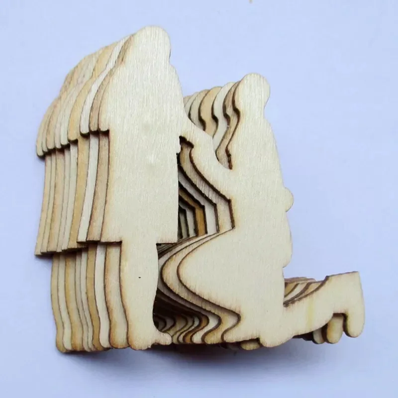 

50x Groom and Bride silhouette craft supplies,DIY wedding, Wedding decorations