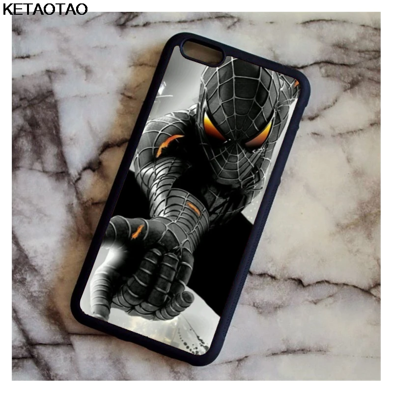 KETAOTAO новые удивительные чехлы для телефонов с человеком пауком iPhone 4S 5C 5S 6 6S 7 8 Plus X