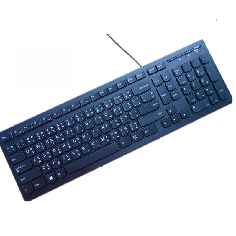 

MAORONG TRADING оригинальная USB проводная ультратонкая настольная клавиатура для Lenovo 10YA Thai version