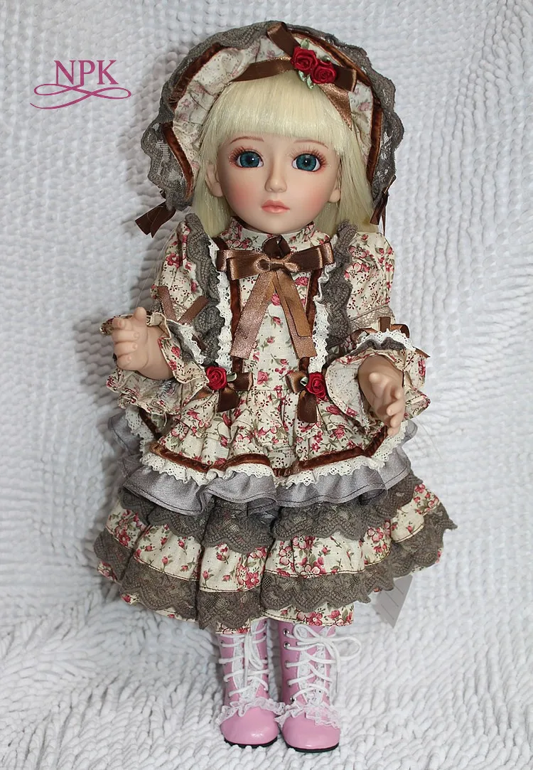 NPK 45 см новая SD/BJD виниловая кукла для новорожденных игрушки Реалистичная дома с