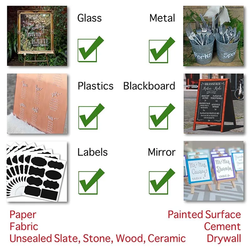 10 разных Цветной металлик перманентные маркер краски ручки классическая