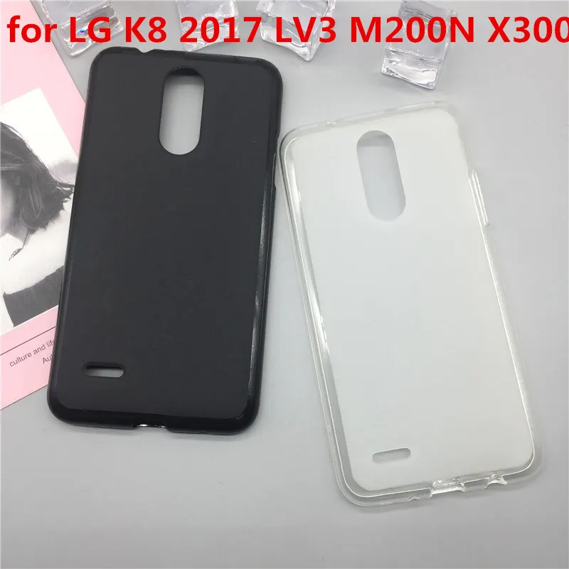 Оригинальные чехлы из ТПУ для LG K8 2017 LV3 M200N X300 матовые Мягкие силиконовые на заднюю