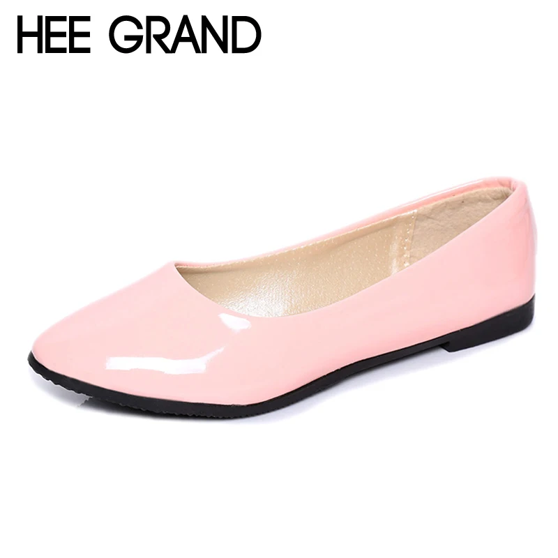 HEE GRAND/2018 яркие цвета Лоферы без застежки балетки на плоской подошве удобная обувь