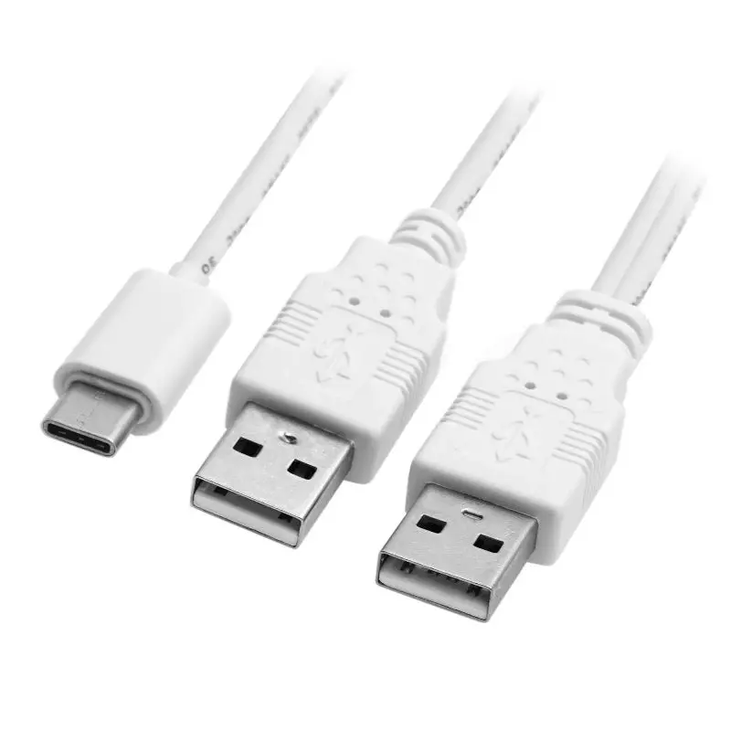 Кабель USB 3 1 типа C для двух A Male Extra Power Data Y сотового телефона и жесткого диска|usb-c