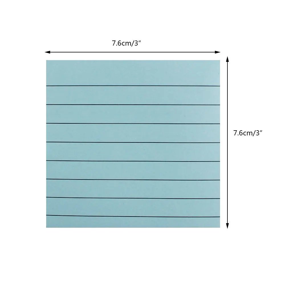 4 цветных липких заметок заметки для записей самоклеящиеся с подкладкой 76 мм x (3x3