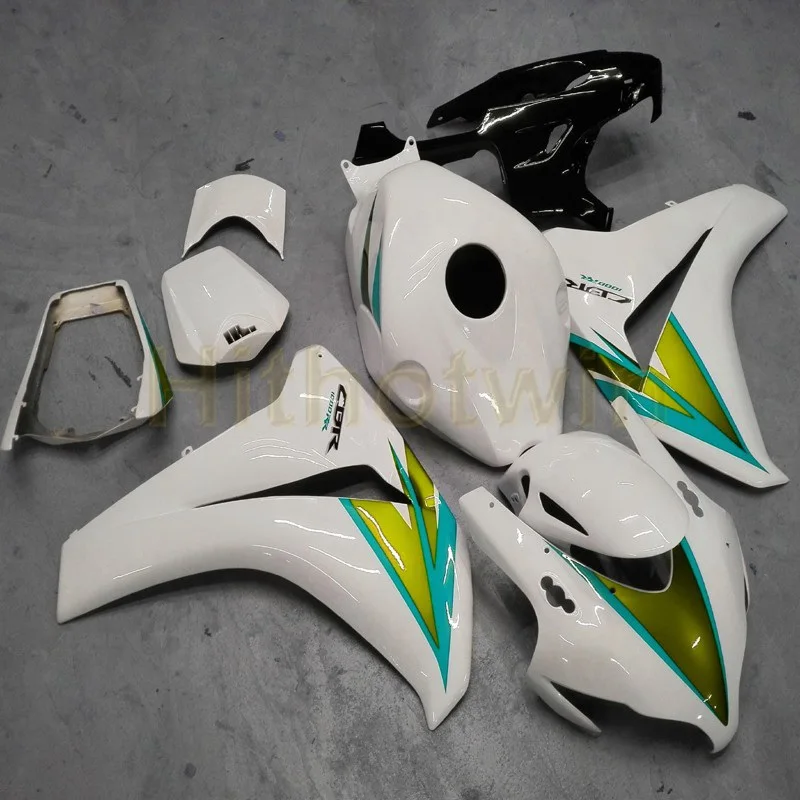 J Пользовательские мотоциклетные Чехлы для HONDA CBR1000RR 2008 2009 2010 2011 CBR 1000 RR Обтекатели+ Botls+ литьевая форма белого цвета - Цвет: J