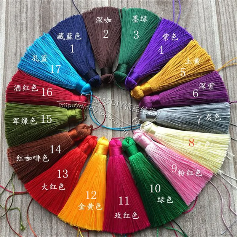 

Высококлассные Изящные ювелирные аксессуары «сделай сам», изысканные прямые нитки из полиэстера с коротким разделением толстых кисточек, декоративные кисточки ручной работы