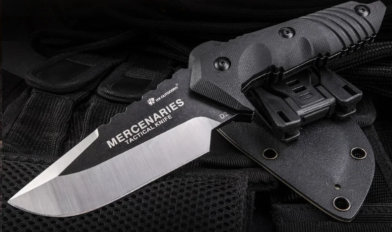 HX на открытом воздухе Наёмник кемпинг ножи охотничий нож CS GO тактический нож Hike Открытый самообороны выживания Инструменты с Kydex