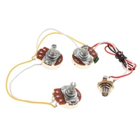 1 set diy bass wiring harness a250k b250k potentiometers for jazz bass accessory