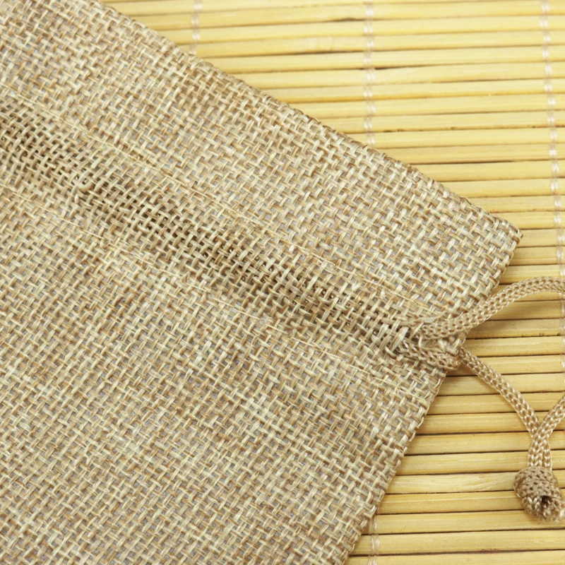 Джутовые мешочки для упаковки ювелирных изделий 7 Х9 см 50 шт. | Подставки украшений