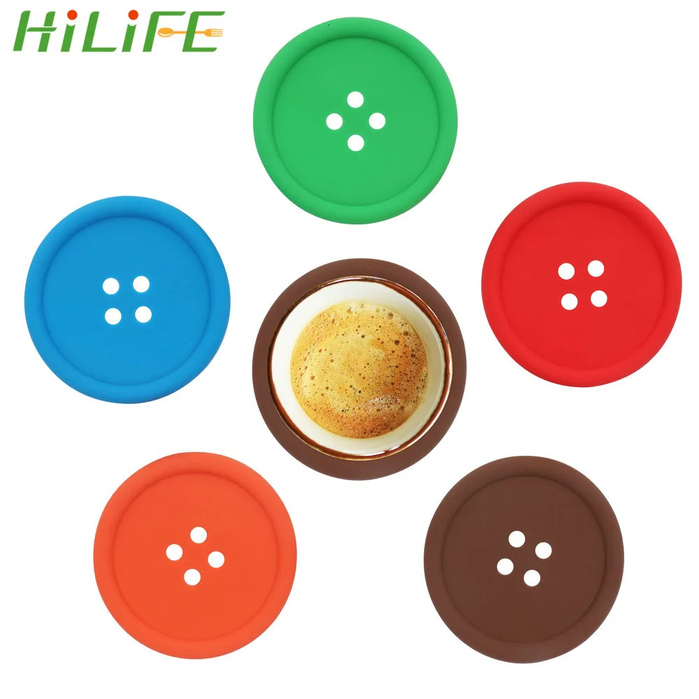 Пуговицы HILIFE 5 шт./компл. подставка под чашки кухонный инструмент подставки