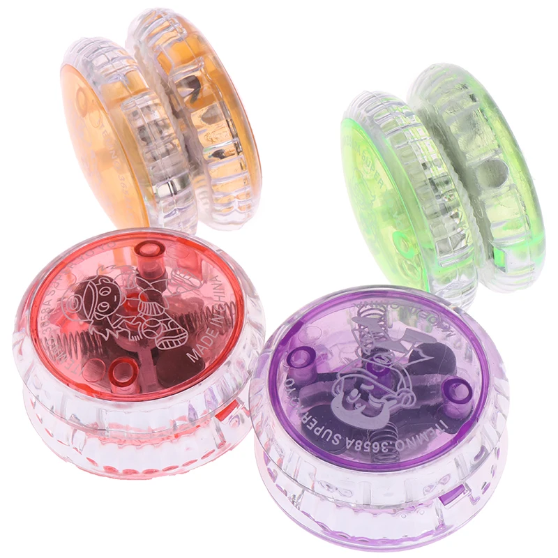 

New LED Flashing Yoyo Classic Kids Toys Professional Magic Yoyo Spin Aluminum Alloy Metal Yoyo Bearing with Spinning String