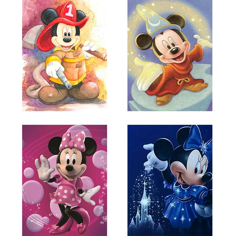 Volledige vierkante ronde diamant 5D DIY Diamond Painting Cartoon Mouse geborduurd Mosaic Home Decor SSC256 | Дом и сад