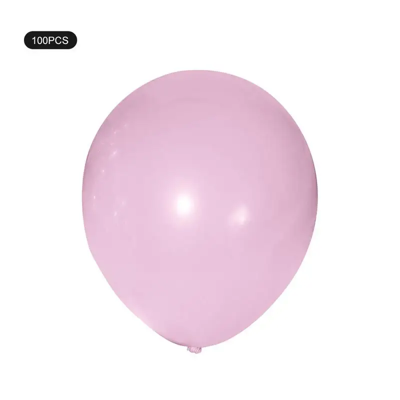 A Maca baby pink 100 шт шаров пастельные воздушные шары 10/12 дюймов на день рождения с конфетами макароны Цвет шар для Свадебная вечеринка детские игрушки вечерние Декор - Цвет: A Maca baby pink