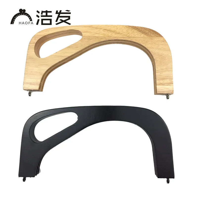 HAOFA 2018 New Arrive 25cm Wooden Bag Frame Handbag Frames Accessories For Bags Evening Wood Handle | Багаж и сумки