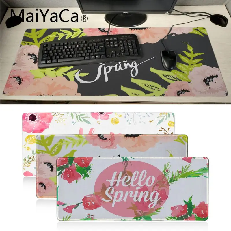 Подарочный коврик для девочки Maiyaca Hello spring красивые обои офисные мыши геймерский