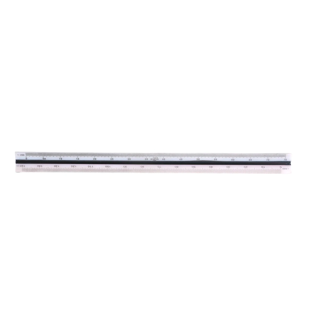 1pc 1:100 1:200 1:250 1:300 1:400 1:500 Triangular Metric Scale Ruler 300mm | Инструменты