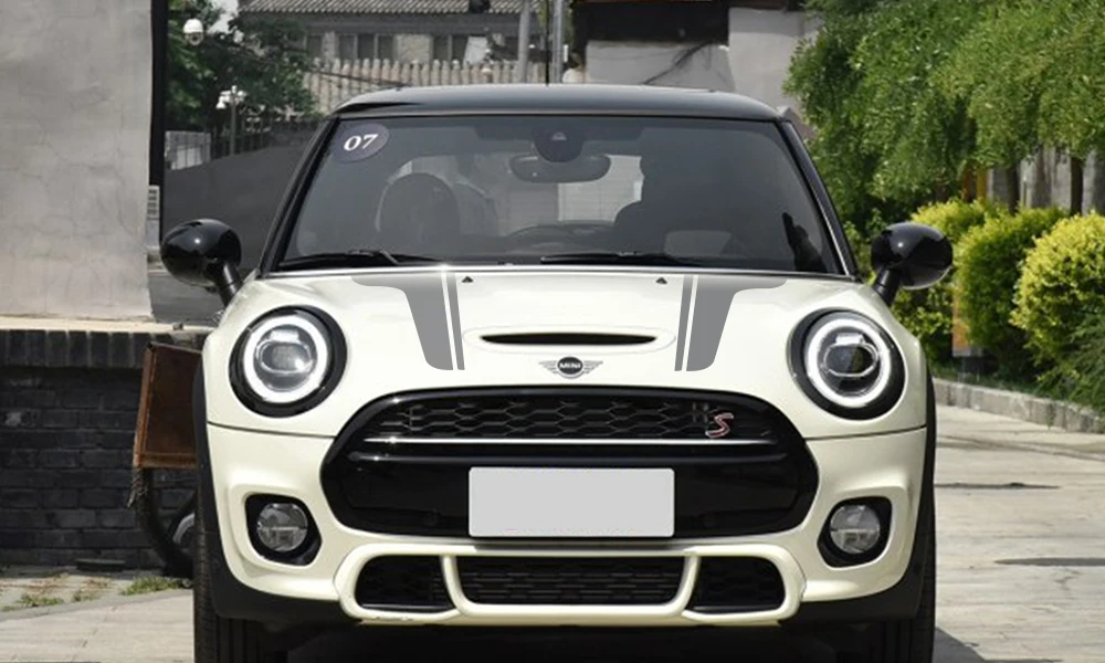 Капот автомобиля наклейки на капот полосы наклейка для Mini Cooper S JCW R55 R56 R60 R61 F54 F55 F56 F57 F60 аксессуары для земляков