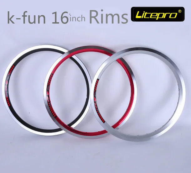 Litepro k fun 16 дюймовые диски 305 двухстенные складные велосипедные BMX колесные 20H 28H|bmx